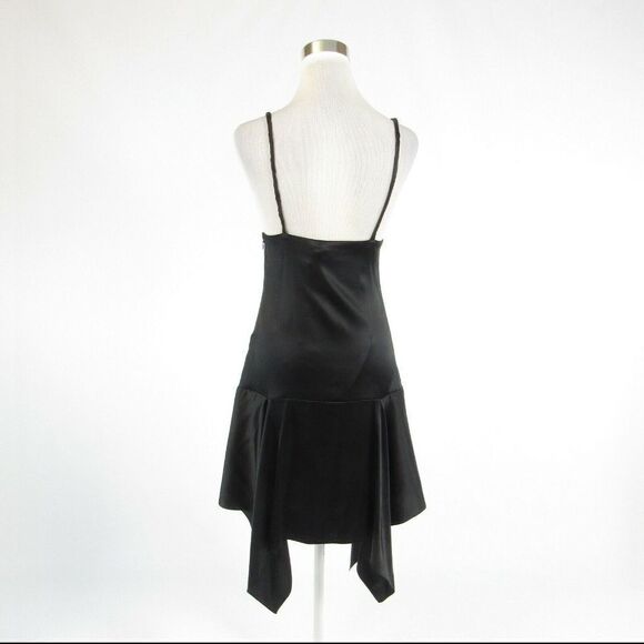 Carlos Miele black spaghetti strap dress M - Picture 7 of 8